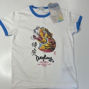 Replay and sons tiger shirt size 7-8 yrs